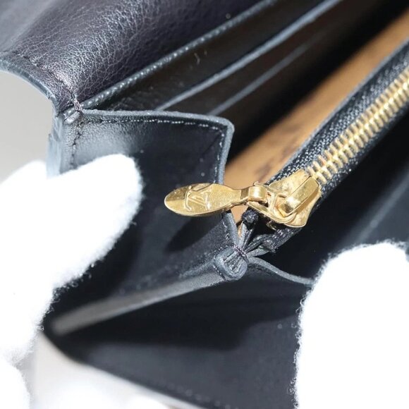 LOUIS VUITTON Monogram Reverse Portefeuille Sarah Long Wallet M64488 Auth 140380 - Picture 10 of 16